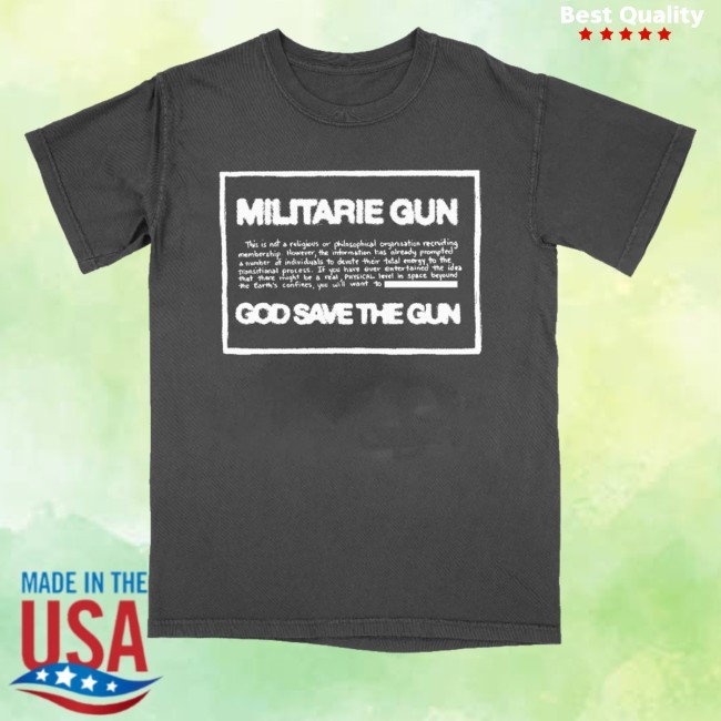 God Save The Gun Crewneck Sweatshirt Militarie Gun Merch Store