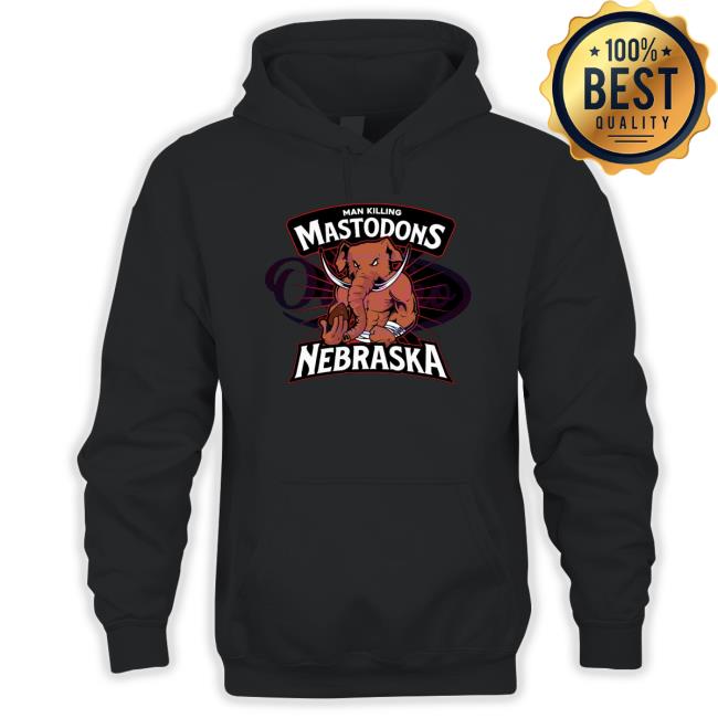 Man Killing Mastodon Nebraska Complete With Mascot Hoodie