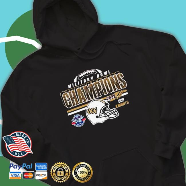 Official Ucf Knights 2022 Military Bowl Champions Crewneck Sweatshirt
