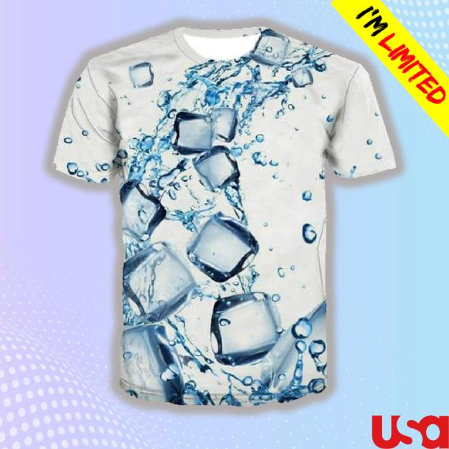 Water T-Shirt Men Square Tshirts Cool White Shirt Print Harajuku Tshirts Novelty Novel Sweatshirt Anime Short Sleeve Fashion