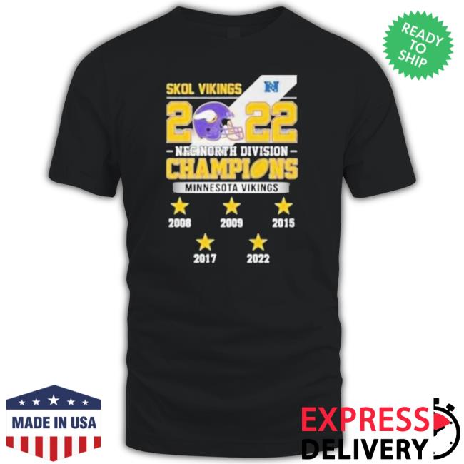 Minnesota Vikings 2022 Nfc North Division Champions Hoodie
