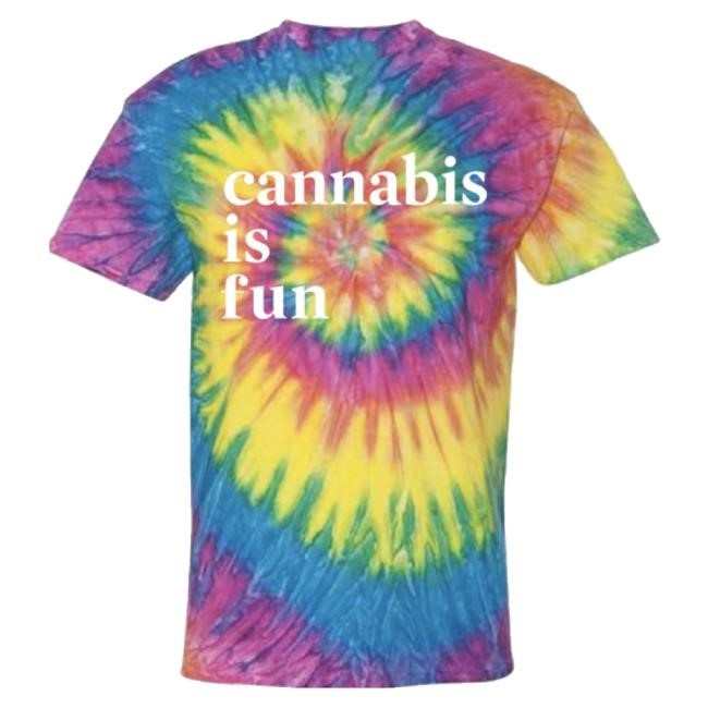 Official I Heart Jane Merch Cannabis Is Fun Tie Dye T-Shirt