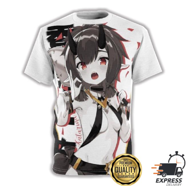 Katarina B&W Anime Manga Unisex Aop Cut & Sew 3D Long Sleeve T Shirt