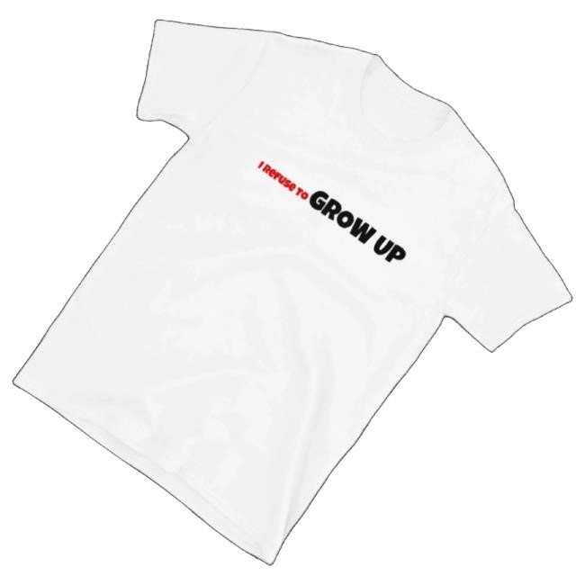 Daydrian Harding Merch I Refuse To Grow Up White Sweaters Trending Daydrian Harding Merch I Refuse To Grow Up White Hoodie Sweatshirt