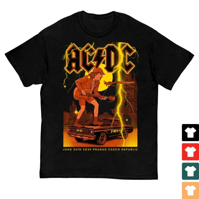 Official Acdc Merch Prague Pwr Up Tour T-Shirt, Hoodie, Tank Top, Sweater And Long Sleeve T-Shirt