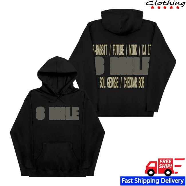 Eminem Merch Store 8 Mile Battle Tee Eminem Merch Store 8 Mile Battle Zip Up Hooded Sweatshirt