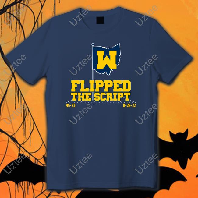 Michigan Football Flipped The Script Long Sleeve Tee
