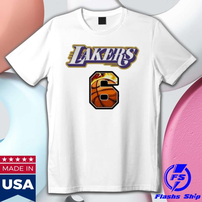 Official Los Angeles Lakers No 6 Shirts Official Los Angeles Lakers No 6 Shirts