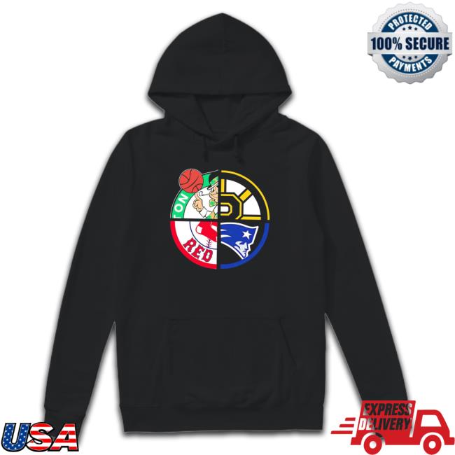 Boston Celtics Boston Bruins Boston Red Sox New England Patriots Sports Quad Logo 2023 shirt, hoodie, tank top, sweater and long sleeve t-shirt