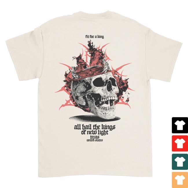Fit For A King Band Merch Shop Store Official Skull New Shirt