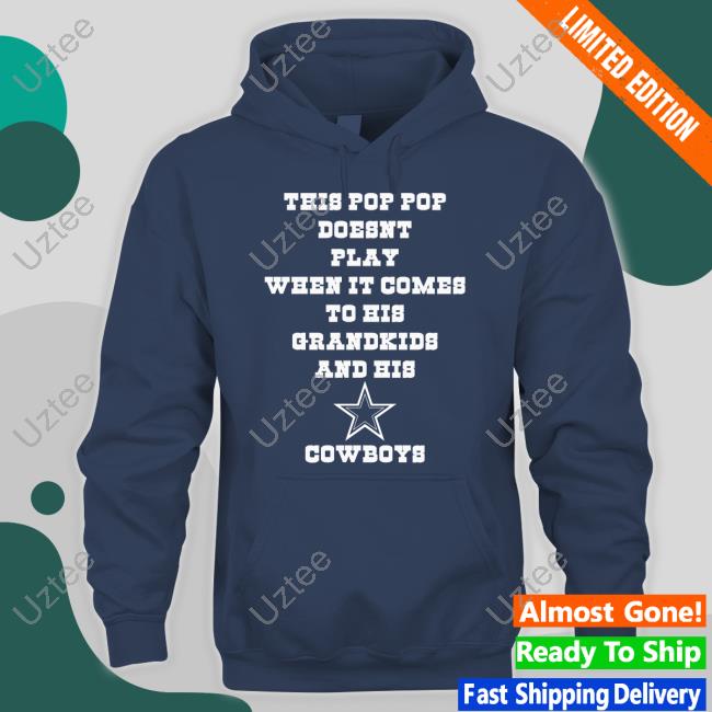 This Pop Pop Doesn't Play When It Comes To His Grandkids And His Cowboys Sweatshirt