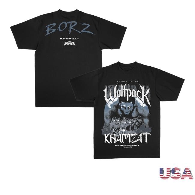 Full Violence Store Wolfpack Zip Up Hooded Sweatshirt Leader Of The Wolfpack Khamzat Ready To Hunt Tee Full Violence Store Wolfpack