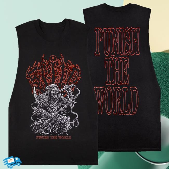 Spite Cult Merch Punish The World Cut-Off Shirt