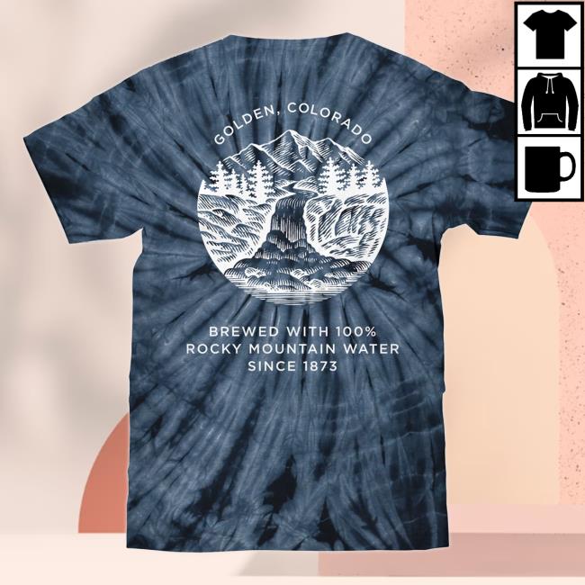Official Tee Luv Men's Coors Banquet Beer Colorado Tie Dye Hoodie Official Tee Luv Men's Coors Banquet Beer Colorado Tie Dye Tee Shirt