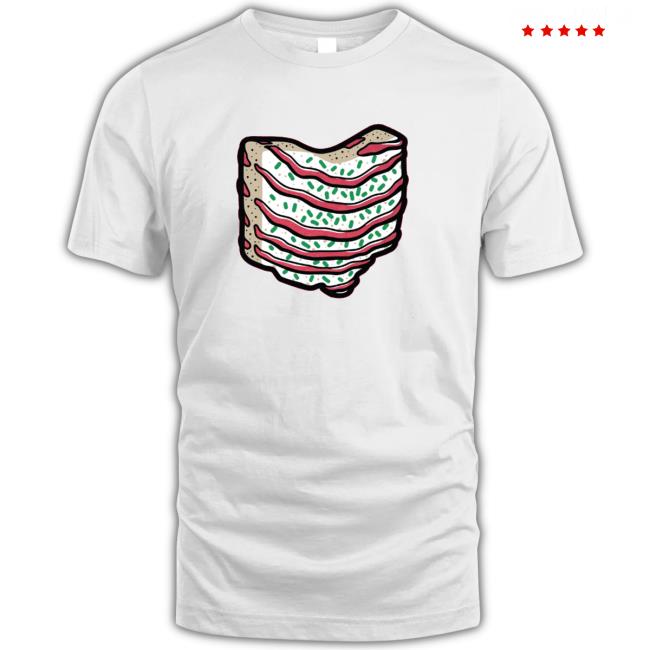 Ohio Christmas Cake Red Shirts