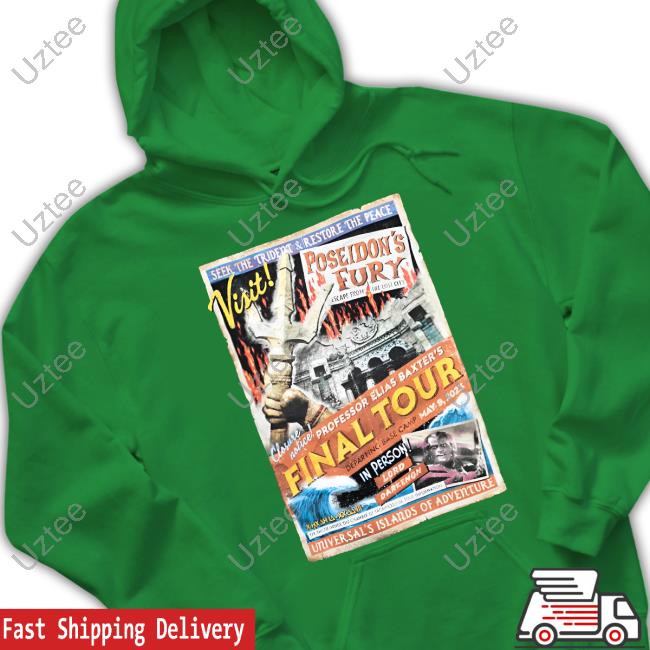 Universalorlando Store Poseidon's Fury Final Tour Adult Sweatshirt Poseidon's Fury Final Tour Adult Long Sleeve Tee