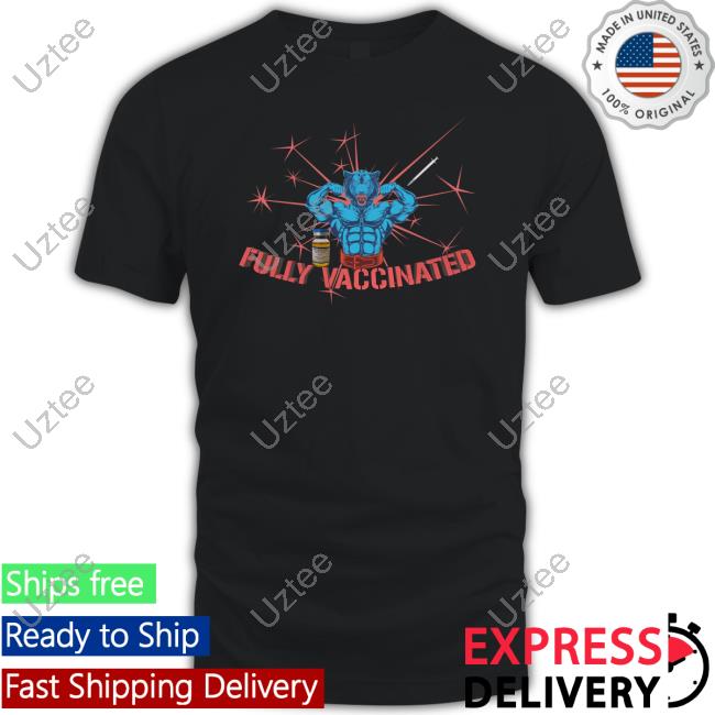 Fully Vaccinated Text Sweatshirt Unprofessional Apparel