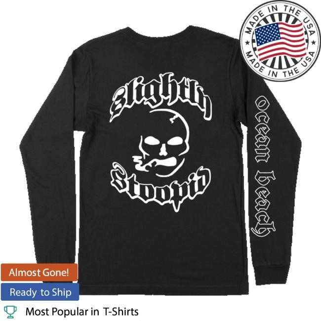 Slightly Stoopid Merch Smoking Skull Hoodie