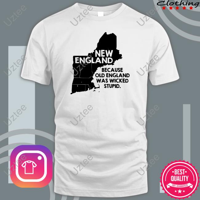 Stanatarium New England Because Old England Was Wicked Stupid Shirt Snorgtees