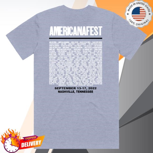 Americanafest Merch 2022 Americanafest Line-Up Tee Shirt