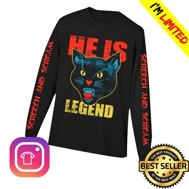 Holymountainprinting Merch He Is Legend Black Cat Long Sleeve T Shirt