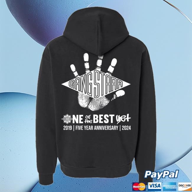 Gang Starr Official Merch Ootby Fifth Anniversary Hoodie #1 Hoodie Sweatshirt