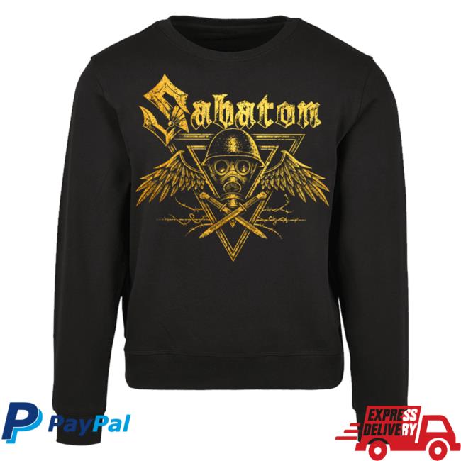 Official Sabaton Merch Store Sabaton Poison Gas Black Sweatshirts Sabaton Shop