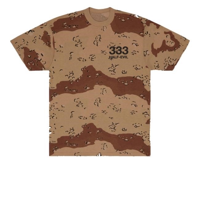Desert Camo Logo Tie Dye T-Shirt Half Evil Merch Store