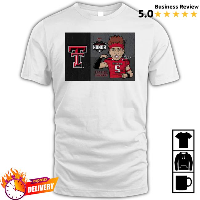 Texas Tech Red Raiders Patrick Mahomes Flex Flag Signature Tee