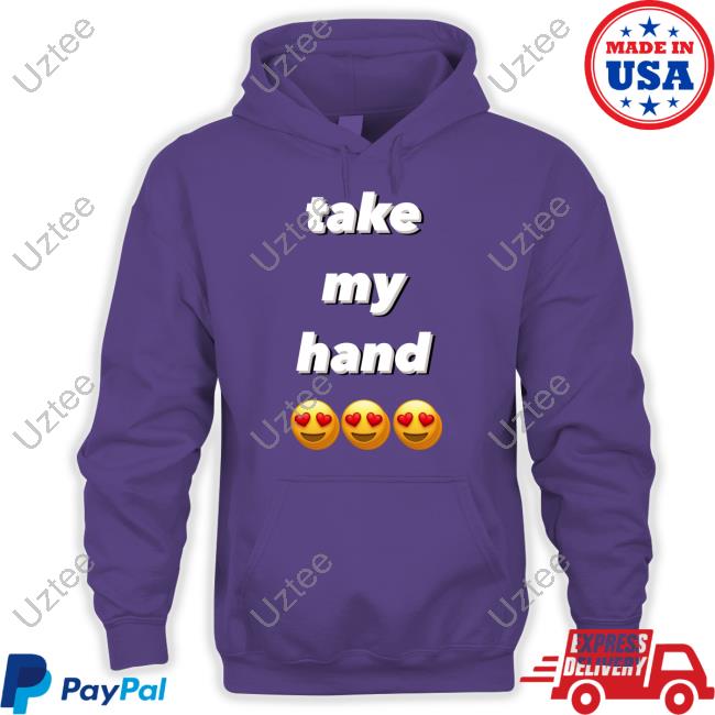 Take My Hand Emoji Eye Heart Hoodie
