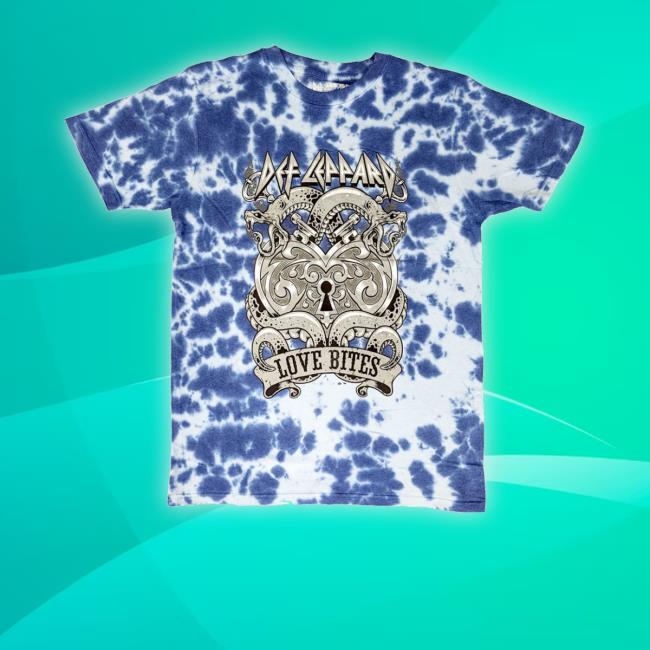 Official Def Leppard 'Love Bites' Dip-Dye Shirts