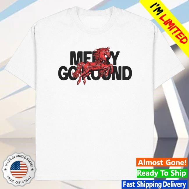 Eaj Park Merch Carousel Long Sleeve Shirt White Merry Go Round '25