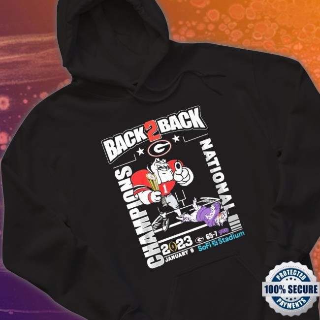 Georgia Bulldogs Back 2 Back Cfp National Champions 2023 T-Shirt