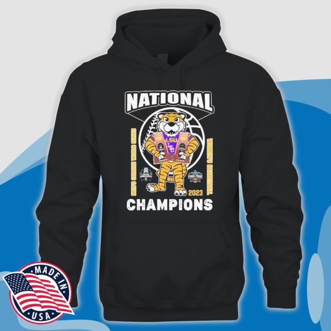 Official Lsu Tigers Mascot Mens College World Series And Women's Basketball 2023 National Champions shirt