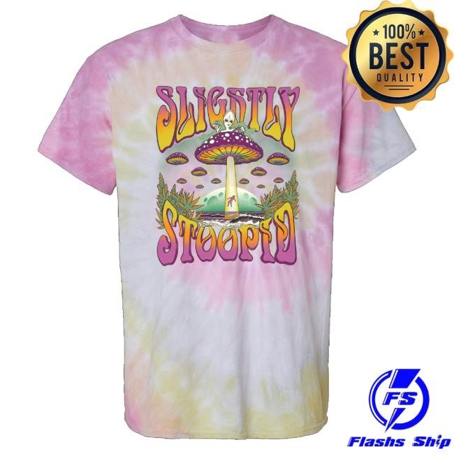 Official Slightly Stoopid Merch Mushroom Ufo Desert Rose Tie Dye Tee Mushroom Ufo Desert Rose Tie Dye Sweaters