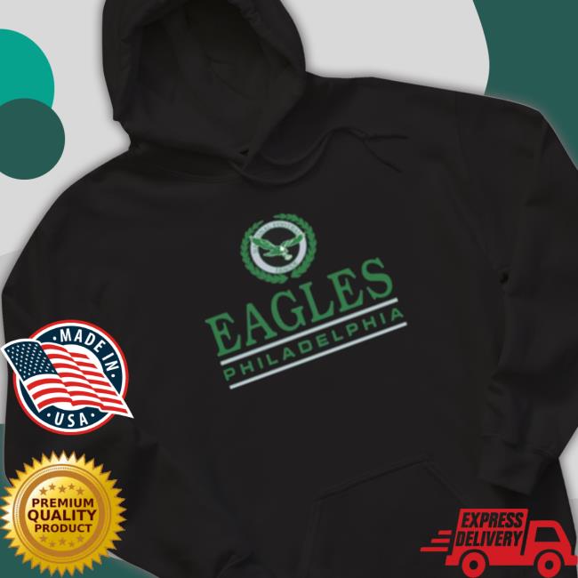 Homage Philadelphia Eagles Crest Hoodie Homage Philadelphia Eagles Crest Shirt