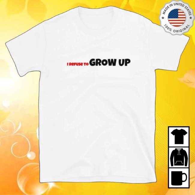 Trending Daydrian Harding Merch I Refuse To Grow Up White Hoodie Sweatshirt
