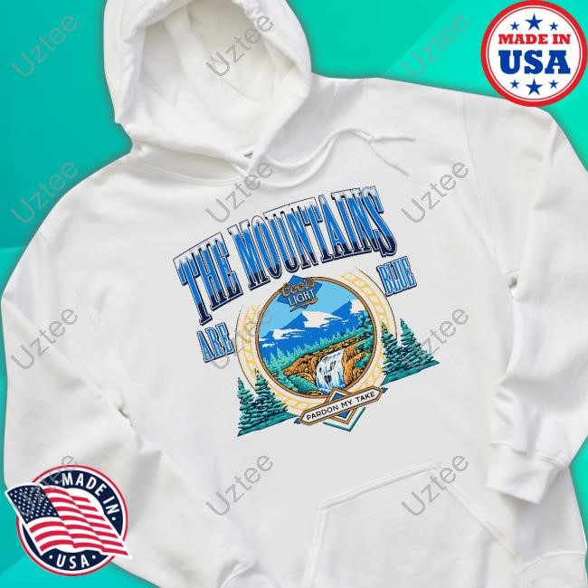 Big Cat Coors X Pmt The Mountains Are Blue New Shirt