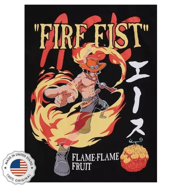 One Piece Fire Fist Ace Boyfriend Fit Girls T-Shirt, Hoodie, Tank Top, Sweater And Long Sleeve T-Shirt