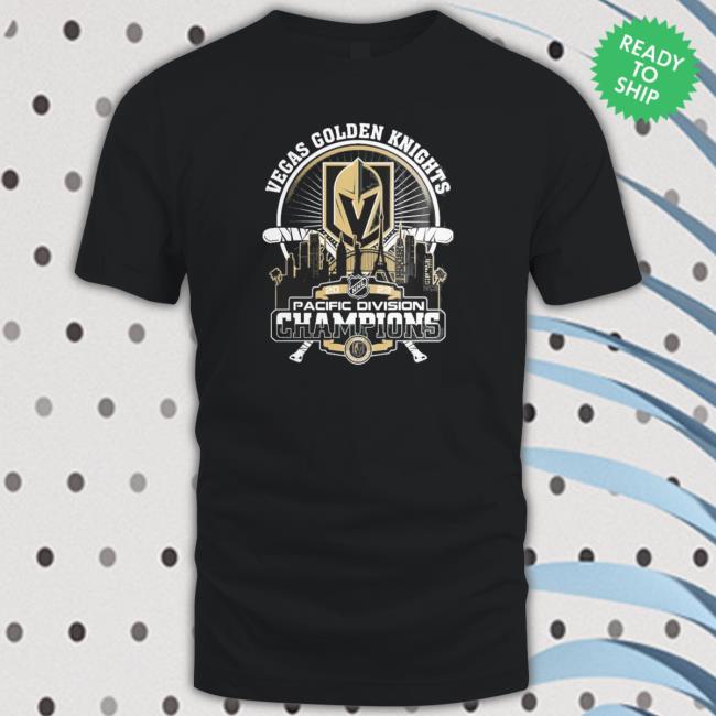 Vegas Golden Knights 2023 Pacific Division Champions City Skyline Sweatshirt