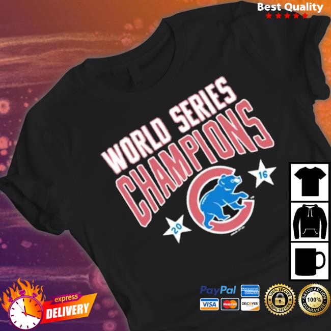 Chicago Cubs Homage World Champions Tri-Blend Shirt