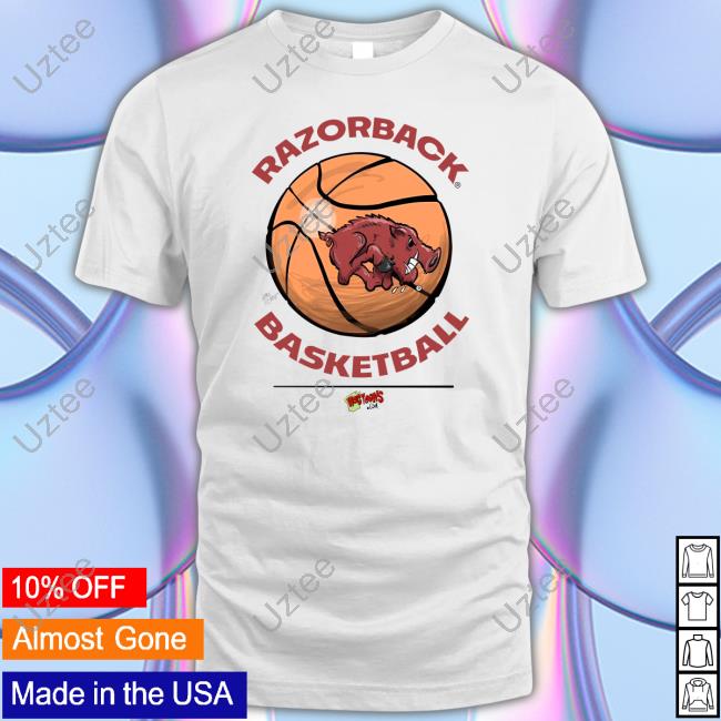 Razorback Basketball Tee Hogtoons Eric Musselman Wearing Razorback Basketball T Shirt