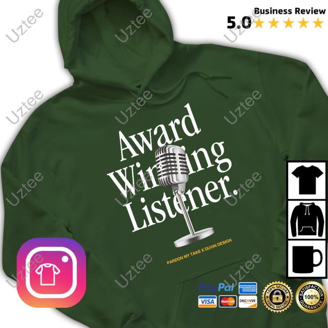Award Winning Listener Pardon My Take X Duvin Design Hooded Sweatshirt