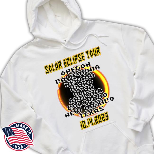 Solar Eclipse Tour 2023 9 States in Path of Annularity New Shirt