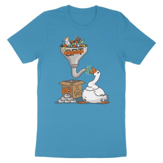 Last Week In Aws Store 2024 Last Week In Aws Charity T-Shirt Ai Faux Gras (Fitted Cut) T-Shirt