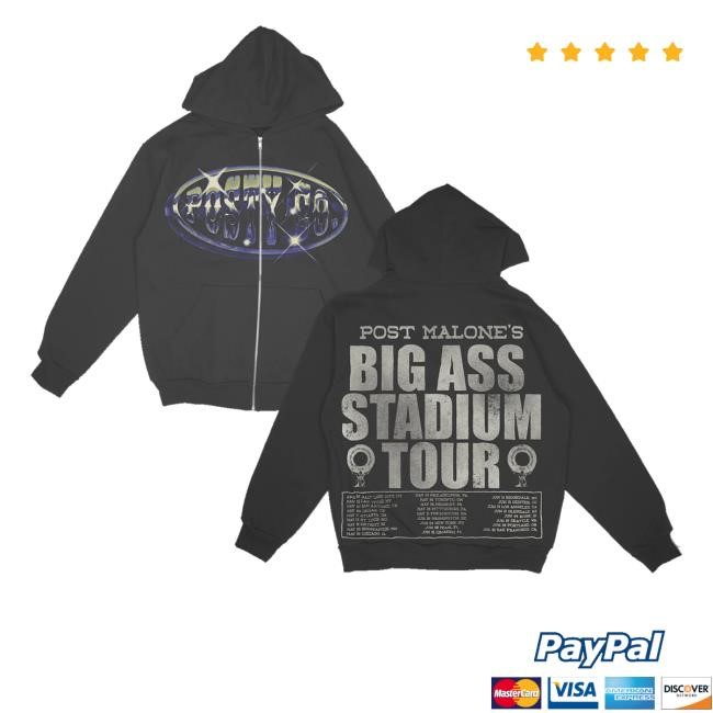 Post Malone Official Shop Big Ass Stadium Tour Shirt