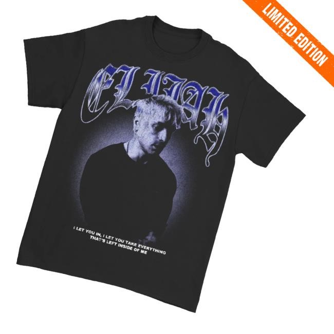 Elijah - Face I Let You In I Let You Take Everything That's Left Inside Of Me Zip Up Hooded Sweatshirt