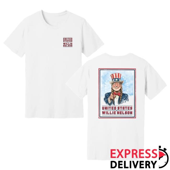 Official Willie Nelson Merch United States Of Willie Nelson T-Shirt