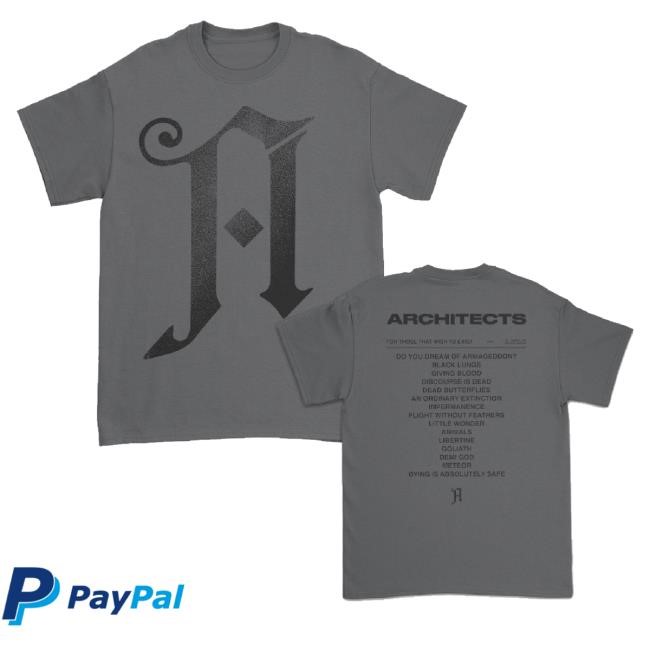 Official Kings Road Merch Architects Fttwte Track List Tee (Grey)