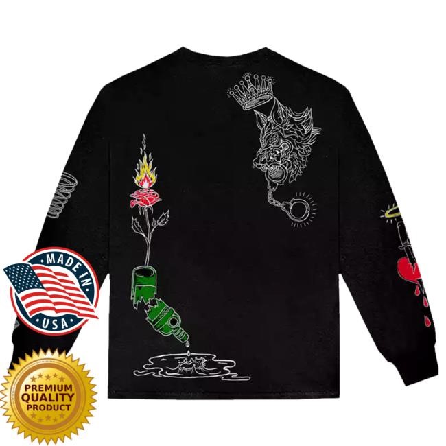Merchbar Merch Psycho Pt. 2 Long Sleeve Hoodie Merchbar Merch Psycho Pt. 2 Long Sleeve Hoodie